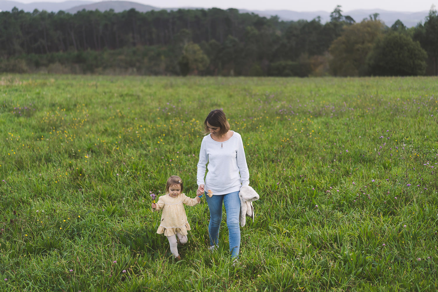 fotos madre e hija en el campo