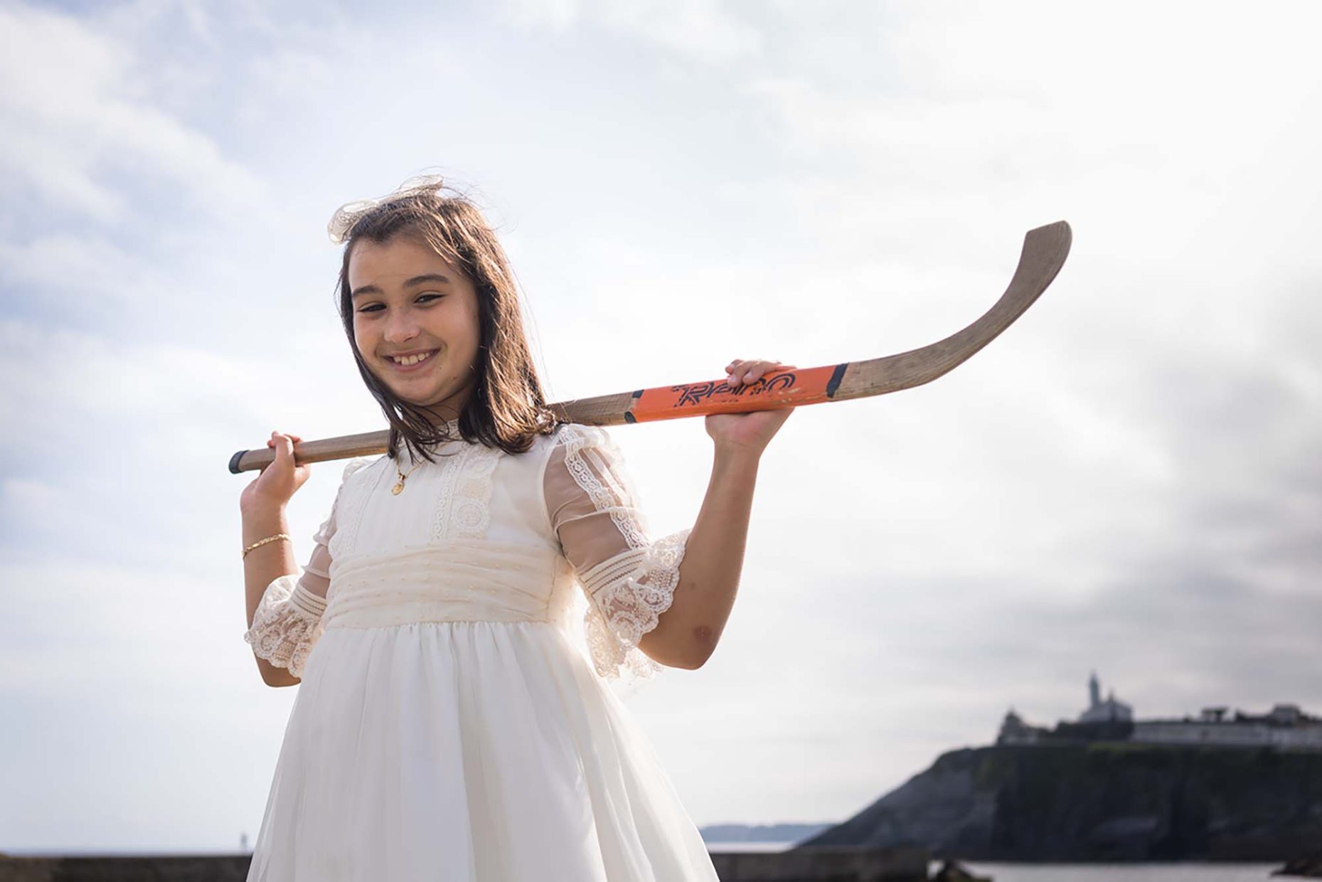 sesión de fotos de niña de comunión en Asturias